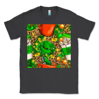 Smoke coffee cups st. patrick's day with leopard seamless pattern bbs Classic Tee - BundleAndBundleShop