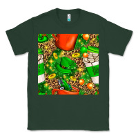 Sports Green coffee cups st. patrick's day with leopard seamless pattern bbs Classic Tee - BundleAndBundleShop