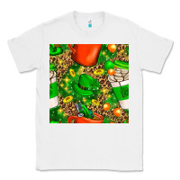 White coffee cups st. patrick's day with leopard seamless pattern bbs Classic Tee - BundleAndBundleShop