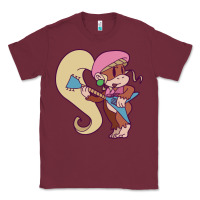 Burgundy cute guitarist dixie kong Classic Tee - linhVisuals