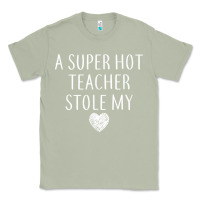 Matcha funny a super hot teacher stole my heart unisex t shirt Classic Tee - linhVisuals