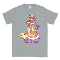 Heather Grey cute turtle stack Classic Tee - linhVisuals