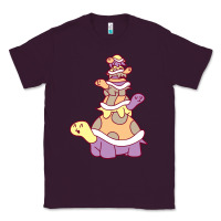 Plum cute turtle stack Classic Tee - linhVisuals