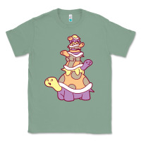 Sage cute turtle stack Classic Tee - linhVisuals