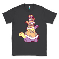 Smoke cute turtle stack Classic Tee - linhVisuals