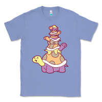 Colony Blue cute turtle stack Classic Tee - linhVisuals