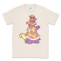 Natural cute turtle stack Classic Tee - linhVisuals