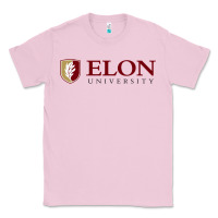 Bubblegum Pink ELON UNIVERSITY Classic Tee - linhVisuals