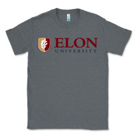 Charcoal Heather ELON UNIVERSITY Classic Tee - linhVisuals