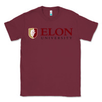 Burgundy ELON UNIVERSITY Classic Tee - linhVisuals