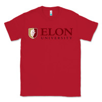 Red ELON UNIVERSITY Classic Tee - linhVisuals