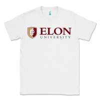 White ELON UNIVERSITY Classic Tee - linhVisuals