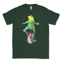 Sports Green dat boi watercolor unicycle frog Classic Tee - linhVisuals