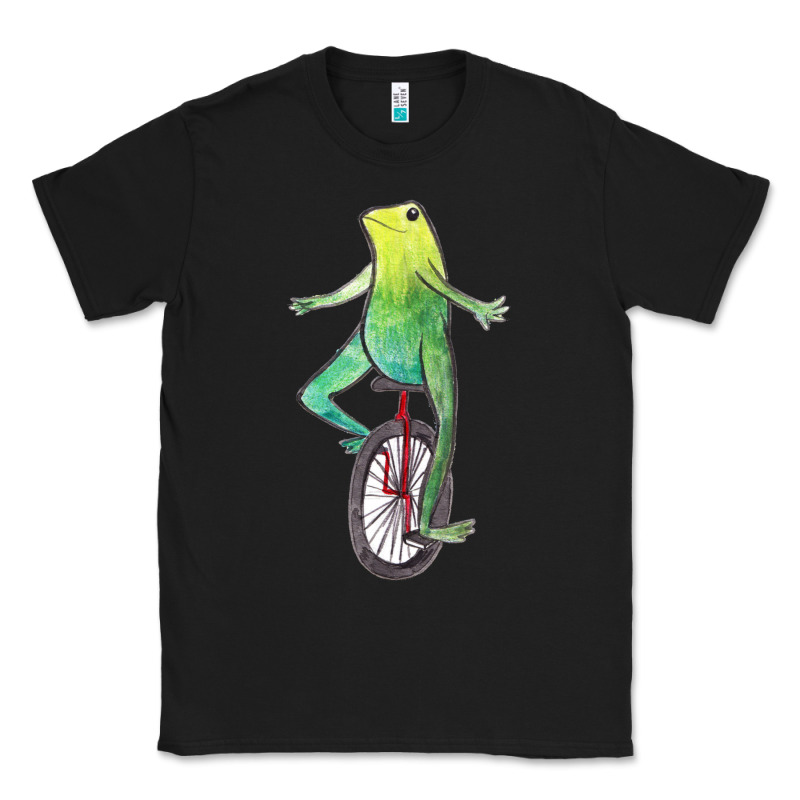 Dat Boi Watercolor Unicycle Frog Classic Tee by linhVisuals | Teevron