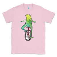 Bubblegum Pink dat boi watercolor unicycle frog Classic Tee - linhVisuals