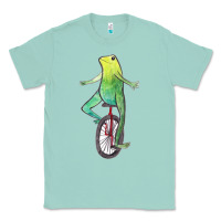 Seafoam dat boi watercolor unicycle frog Classic Tee - linhVisuals