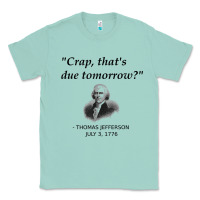 Seafoam funny thomas jefferson usa history teacher student gift t shirt Classic Tee - linhVisuals