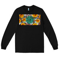 Black gemtone and sunflowers license plate Long Sleeve Tee - Artiststas