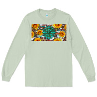 Matcha gemtone and sunflowers license plate Long Sleeve Tee - Artiststas