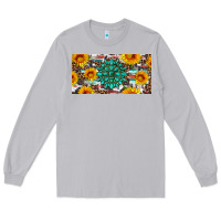 Moon Dust gemtone and sunflowers license plate Long Sleeve Tee - Artiststas