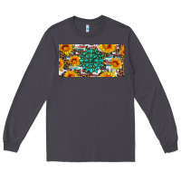 Smoke gemtone and sunflowers license plate Long Sleeve Tee - Artiststas