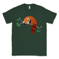 Sports Green red panda sleeping Classic Tee - linhVisuals