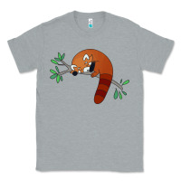 Heather Grey red panda sleeping Classic Tee - linhVisuals