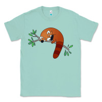 Seafoam red panda sleeping Classic Tee - linhVisuals