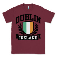 Burgundy dublin ireland Classic Tee - linhVisuals