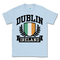 Dusty Blue dublin ireland Classic Tee - linhVisuals