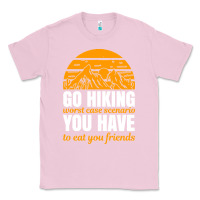 Bubblegum Pink hiking t  shirt go hiking Classic Tee - linhVisuals