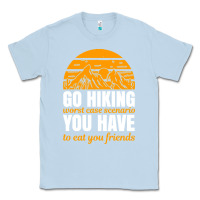 Dusty Blue hiking t  shirt go hiking Classic Tee - linhVisuals