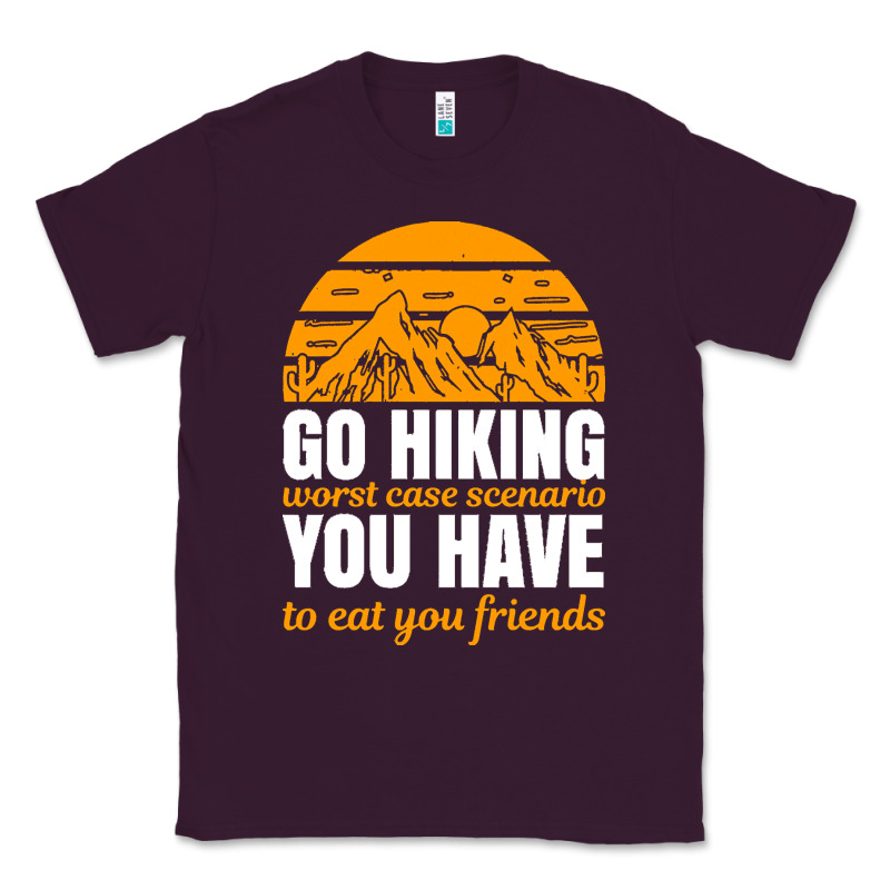 Hiking T  Shirt Go Hiking Classic Tee by linhVisuals | Teevron