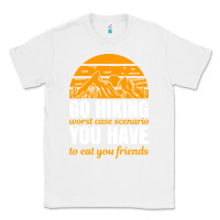 White hiking t  shirt go hiking Classic Tee - linhVisuals