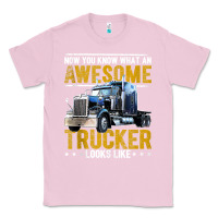 Bubblegum Pink awesome trucker big rig semi trailer truck driver gift men tank top Classic Tee - linhVisuals