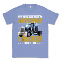 Colony Blue awesome trucker big rig semi trailer truck driver gift men tank top Classic Tee - linhVisuals