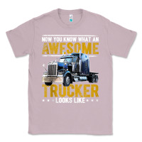 Lilac awesome trucker big rig semi trailer truck driver gift men tank top Classic Tee - linhVisuals