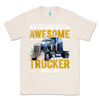 Natural awesome trucker big rig semi trailer truck driver gift men tank top Classic Tee - linhVisuals