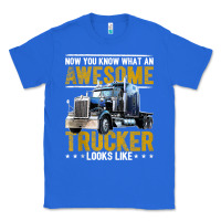 True Royal awesome trucker big rig semi trailer truck driver gift men tank top Classic Tee - linhVisuals
