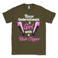 Army Green barber shirts for women   funny hairdresser barber t shirt Classic Tee - linhVisuals