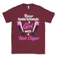 Burgundy barber shirts for women   funny hairdresser barber t shirt Classic Tee - linhVisuals