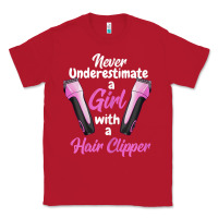 Red barber shirts for women   funny hairdresser barber t shirt Classic Tee - linhVisuals