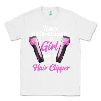 White barber shirts for women   funny hairdresser barber t shirt Classic Tee - linhVisuals