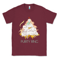 Burgundy purity ring müsïc Classic Tee - linhVisuals