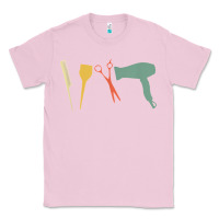 Bubblegum Pink barber vintage hairdresser hairstylist cosmetologist t shirt Classic Tee - linhVisuals