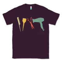 Plum barber vintage hairdresser hairstylist cosmetologist t shirt Classic Tee - linhVisuals