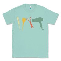 Seafoam barber vintage hairdresser hairstylist cosmetologist t shirt Classic Tee - linhVisuals