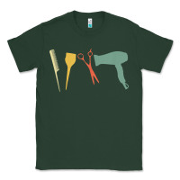 Sports Green barber vintage hairdresser hairstylist cosmetologist t shirt Classic Tee - linhVisuals