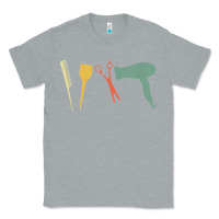 Heather Grey barber vintage hairdresser hairstylist cosmetologist t shirt Classic Tee - linhVisuals