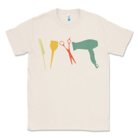 Natural barber vintage hairdresser hairstylist cosmetologist t shirt Classic Tee - linhVisuals